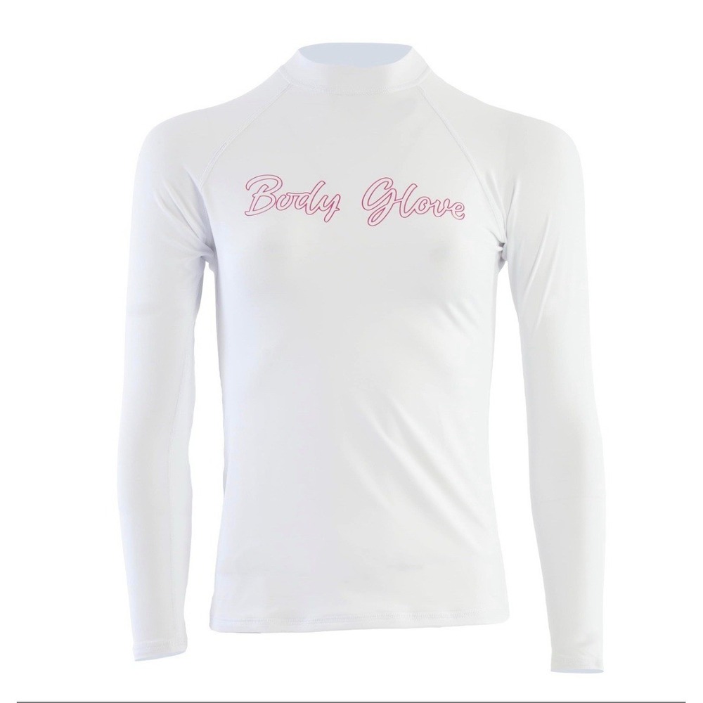 Body Glove Womens Basic Fitted Long Sleeve Rashguard-XL-White